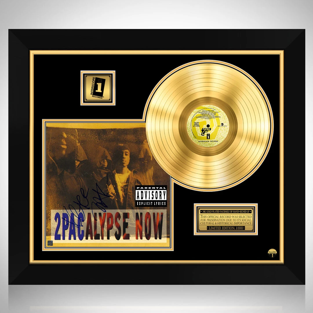 RARE-T 2Pac - 2pacalypse Now Gold LP Limited Signature Edition Studio Licensed Custom Frame Limited Edition Frames 1 RARE-T 2Pac - 2pacalypse Now Gold LP Limited Signature Edition Studio Licensed Custom Frame Limited Edition Frames