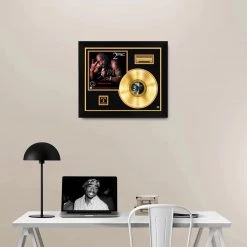 RARE-T Limited Edition Frames 2 PAC All Eyez On Me Gold LP Limited Signature Edition Studio Licensed Custom Frame