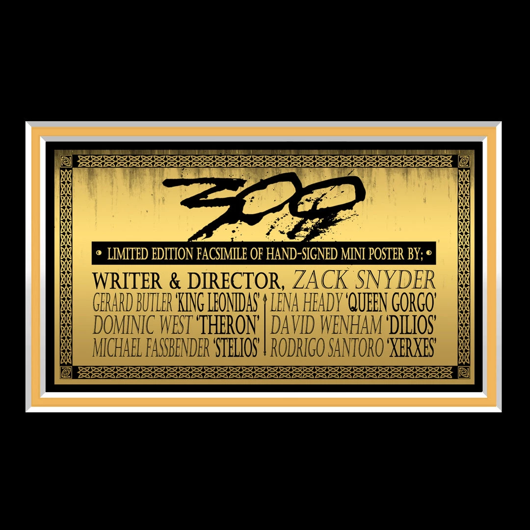 RARE-T 300 Movie Mini Poster Limited Signature Edition Studio Licensed Custom Frame Limited Edition Frames 6 RARE-T 300 Movie Mini Poster Limited Signature Edition Studio Licensed Custom Frame Limited Edition Frames