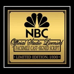 RARE-T Limited Edition Frames 30 Rock Script Limited Signature Edition Studio Licensed Custom Frame