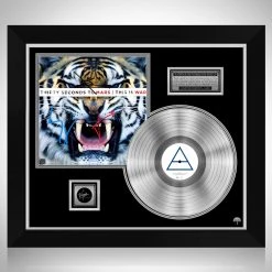 RARE-T 30 Seconds To Mars - This Is War Platinum LP Limited Signature Edition Studio Licensed Custom Frame Limited Edition Frames
