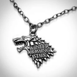 ANIME MALL Game Of Thrones - Winter Coming Stark Necklace Ready To Ship! 48 Hour Shipping!