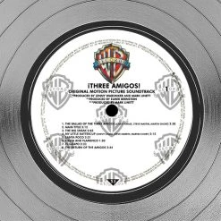 RARE-T Three Amigos - Original Motion Picture Soundtrack Platinum LP Limited Signature Edition Studio Licensed Custom Frame