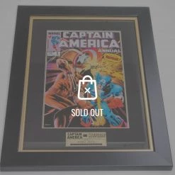 VAULT COLLECTIBLES Rare-T Exclusive 'Cpt. America Vs Wolverine Signed Zeck Art Print' Custom Frame Signed Memorabilia