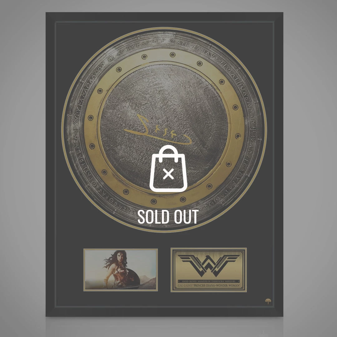 APW Wonder Woman- Hand-Signed Shield By Gal Gadot Custom Frame 1 APW Wonder Woman- Hand-Signed Shield By Gal Gadot Custom Frame