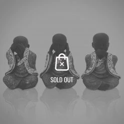 Decor L'Autre Sens Buddha See, Hear, Speak No Evil (Set Of Three) Folk Art Statues