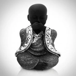 Decor L'Autre Sens Buddha See, Hear, Speak No Evil (Set Of Three) Folk Art Statues