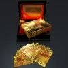 RARE-T 24K Gold Plated Playing Cards With 500 Euros Pattern Ready To Ship! 48 Hour Shipping!