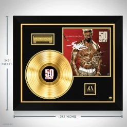 RARE-T Limited Edition Frames 50 Cent Get Rich Or Die Tryin Gold LP Limited Signature Edition Studio Licensed Custom Frame 15 RARE-T Limited Edition Frames 50 Cent Get Rich Or Die Tryin Gold LP Limited Signature Edition Studio Licensed Custom Frame