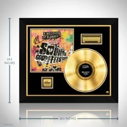 RARE-T 5 Seconds Of Summer Sounds Good Feels Good Gold LP Limited Signature Edition Studio Licensed Custom Frame