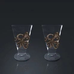 Decor L'Autre Sens Barware & Signs Octopus Spirit Glass Decanter & Shot Glasses