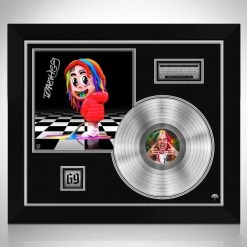 RARE-T Limited Edition Frames 6ix9ine Dummy Boy Platinum LP Limited Signature Edition Studio Licensed Custom Frame