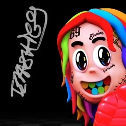 RARE-T 6ix9ine - Dummy Boy Gold LP Limited Signature Edition Studio Licensed Custom Frame