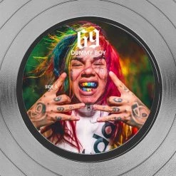 RARE-T Limited Edition Frames 6ix9ine Dummy Boy Platinum LP Limited Signature Edition Studio Licensed Custom Frame