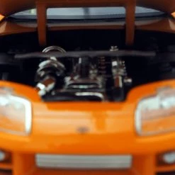Toy Wonders Fast & Furious Brian's 2001 Toyota Supra Orange Die Cast Car Custom Museum Display Ready To Ship! 48 Hour Shipping!
