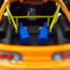 Toy Wonders Fast & Furious Brian's 2001 Toyota Supra Orange Die Cast Car Custom Museum Display Ready To Ship! 48 Hour Shipping!