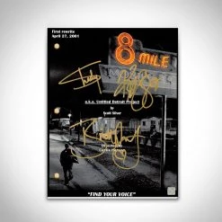 RARE-T 8 Mile Eminem Movie Script Limited Signature Edition Studio Licensed Custom Frame Limited Edition Frames