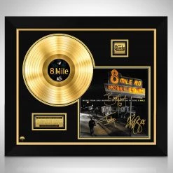 RARE-T 8 Mile Soundtrack Gold LP Limited Signature Edition Studio Licensed Custom Frame
