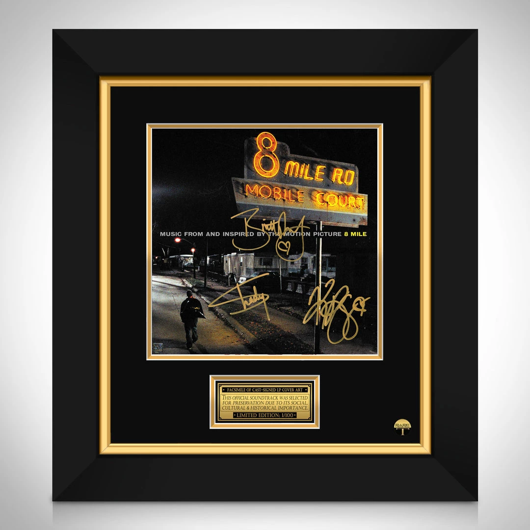 RARE-T 8 Mile Soundtrack Limited Signature Edition Studio Licensed LP Cover Custom Frame 1 RARE-T 8 Mile Soundtrack Limited Signature Edition Studio Licensed LP Cover Custom Frame