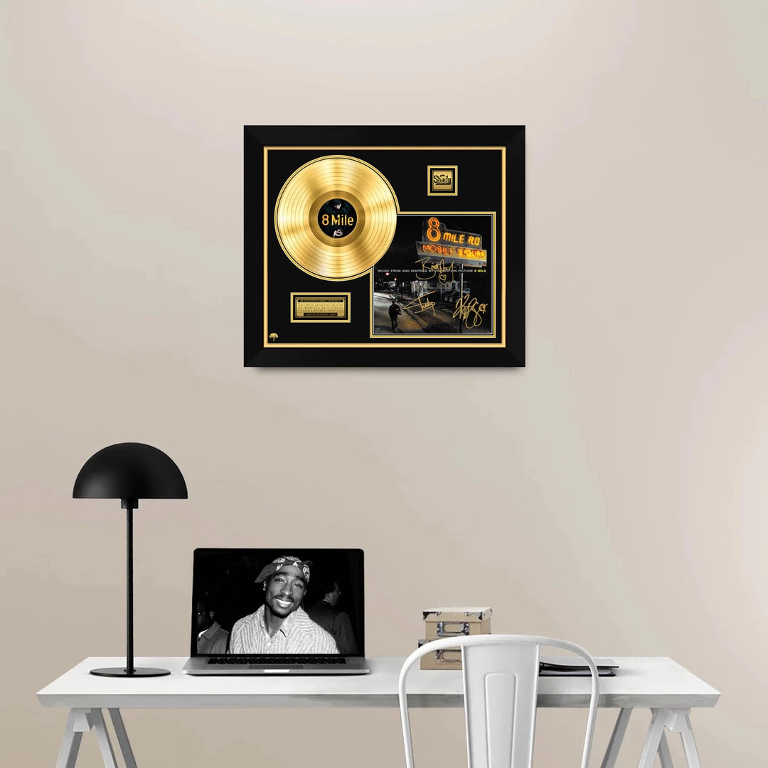 RARE-T 8 Mile Soundtrack Gold LP Limited Signature Edition Studio Licensed Custom Frame 2 RARE-T 8 Mile Soundtrack Gold LP Limited Signature Edition Studio Licensed Custom Frame
