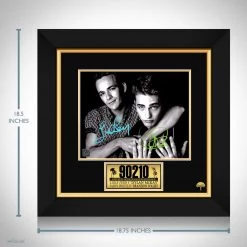 RARE-T Beverly Hills 90210 - Dylan & Brandon Photo Limited Signature Edition Studio Licensed Custom Frame Limited Edition Frames