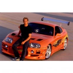 Toy Wonders Fast & Furious Brian's 2001 Toyota Supra Orange Die Cast Car Custom Museum Display Ready To Ship! 48 Hour Shipping!