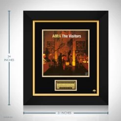 RARE-T Abba - The Visitors LP Cover Limited Signature Edition Studio Licensed Custom Frame Limited Edition Frames