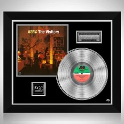 RARE-T Abba - The Visitors Platinum LP Limited Signature Edition Studio Licensed Custom Frame