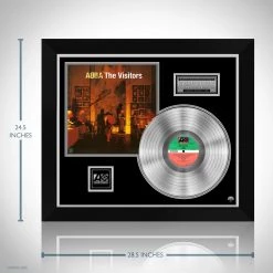 RARE-T Abba - The Visitors Platinum LP Limited Signature Edition Studio Licensed Custom Frame