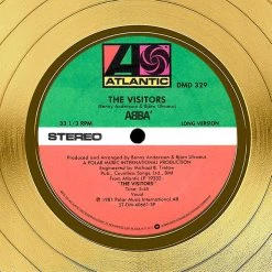 RARE-T Limited Edition Frames Abba - The Visitors Gold LP Limited Signature Edition Studio Licensed Custom Frame