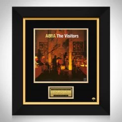 RARE-T Abba - The Visitors LP Cover Limited Signature Edition Studio Licensed Custom Frame Limited Edition Frames