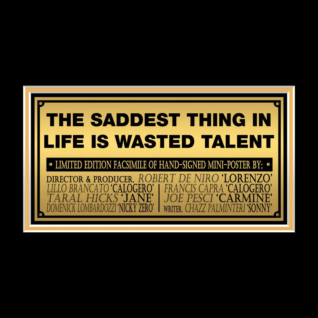 RARE-T A Bronx Tale Mini Poster Limited Signature Edition Studio Licensed Custom Frame Limited Edition Frames 6 RARE-T A Bronx Tale Mini Poster Limited Signature Edition Studio Licensed Custom Frame Limited Edition Frames