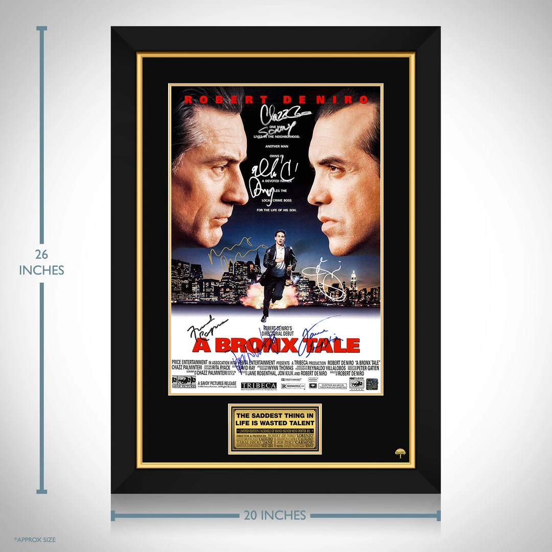 RARE-T A Bronx Tale Mini Poster Limited Signature Edition Studio Licensed Custom Frame Limited Edition Frames 3 RARE-T A Bronx Tale Mini Poster Limited Signature Edition Studio Licensed Custom Frame Limited Edition Frames