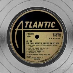 RARE-T AC/DC For Those About To Rock Platinum LP Limited Signature Edition Studio Licensed Custom Frame 17 RARE-T AC/DC For Those About To Rock Platinum LP Limited Signature Edition Studio Licensed Custom Frame