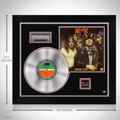 RARE-T Limited Edition Frames AC/DC Highway To Hell Platinum LP Limited Signature Edition Studio Licensed Custom Frame