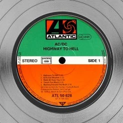 RARE-T Limited Edition Frames AC/DC Highway To Hell Platinum LP Limited Signature Edition Studio Licensed Custom Frame