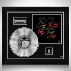 Rare-T Limited Edition Frames AC/DC Back In Black Platinum LP Limited Signature Edition Studio Licensed Custom Frame