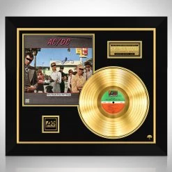 Rare-T Limited Edition Frames AC/DC Dirty Deeds Done Dirt Cheap Limited Signature Edition Studio Licensed Gold LP Custom Frame
