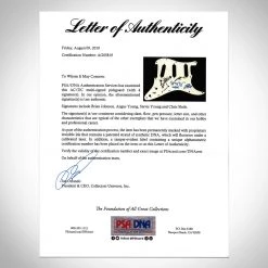 PPC Signed Memorabilia Ac/Dc- Psa/Dna Certified Hand-Signed Electric Guitar By Brian Johnson, Angus Young, Stevie Young & Chris Slade Custom Shadow Box Frame