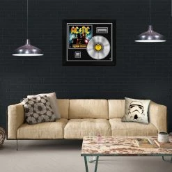 RARE-T AC/DC Iron Man 2 Soundtrack Platinum LP Limited Signature Edition Studio Licensed Custom Frame