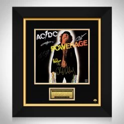 RARE-T AC/DC - Powerage LP Cover Limited Signature Edition Studio Licensed Custom Frame
