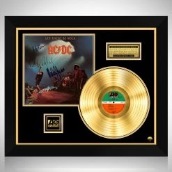 Rare-T Limited Edition Frames AC/DC - Let There Be Rock Gold LP Limited Signature Edition Studio Licensed Custom Frame