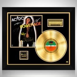 RARE-T Limited Edition Frames AC/DC - Powerage Gold LP Limited Signature Edition Studio Licensed Custom Frame
