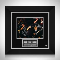 RARE-T AC/DC Limited Signature Edition Studio Licensed Photo Custom Frame