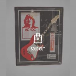 Rare-T Exclusive 'Angus Young Signed Guitar' Custom Frame Swords & Props