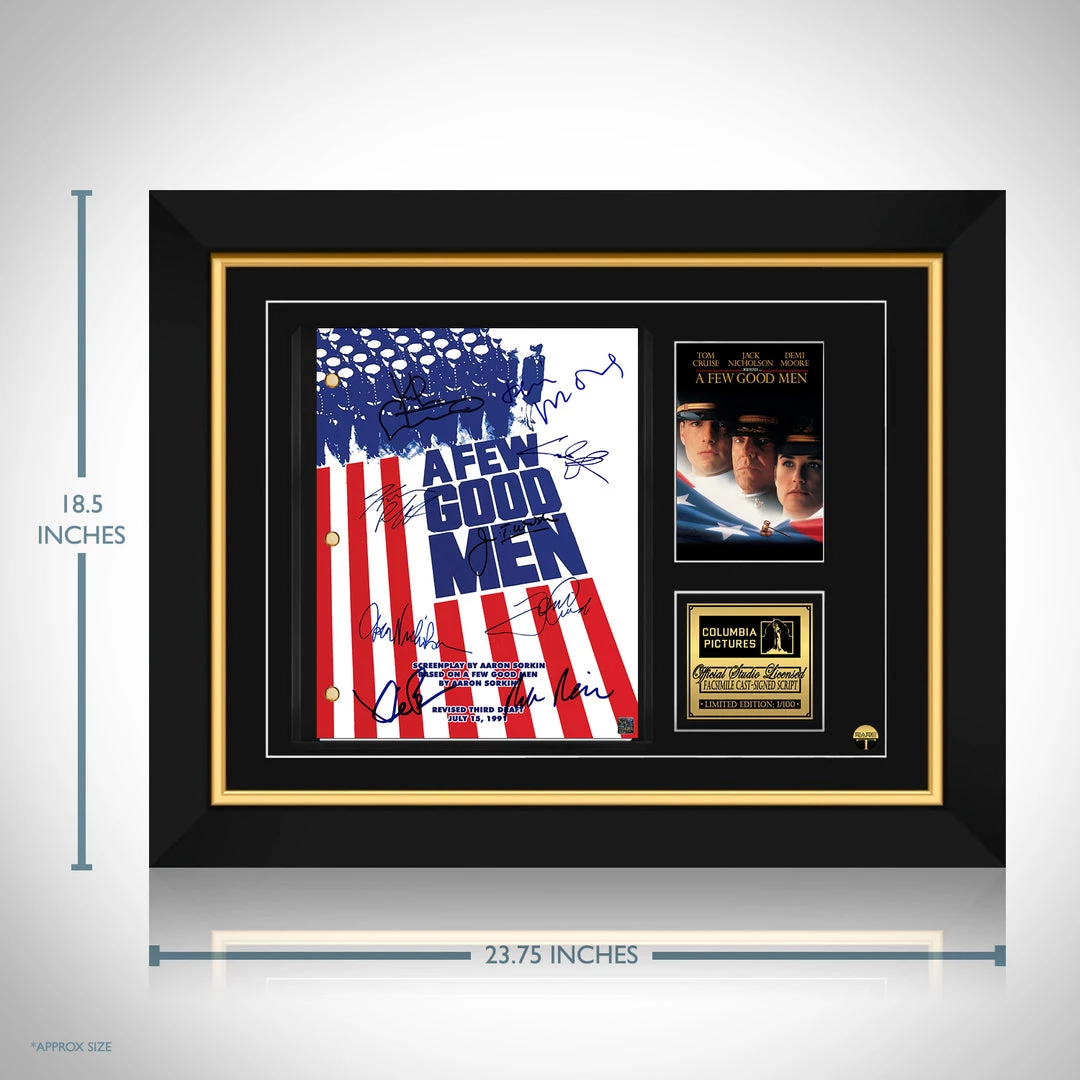 RARE-T A Few Good Men Script Limited Signature Edition Studio Licensed Custom Frame 2 RARE-T A Few Good Men Script Limited Signature Edition Studio Licensed Custom Frame