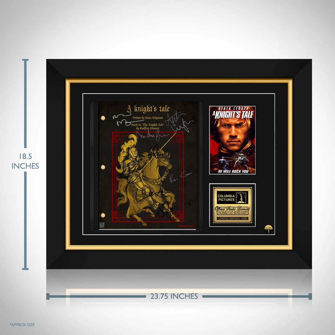 RARE-T Limited Edition Frames A Knight's Tale Script Limited Signature Edition Studio Licensed Custom Frame 10 RARE-T Limited Edition Frames A Knight's Tale Script Limited Signature Edition Studio Licensed Custom Frame