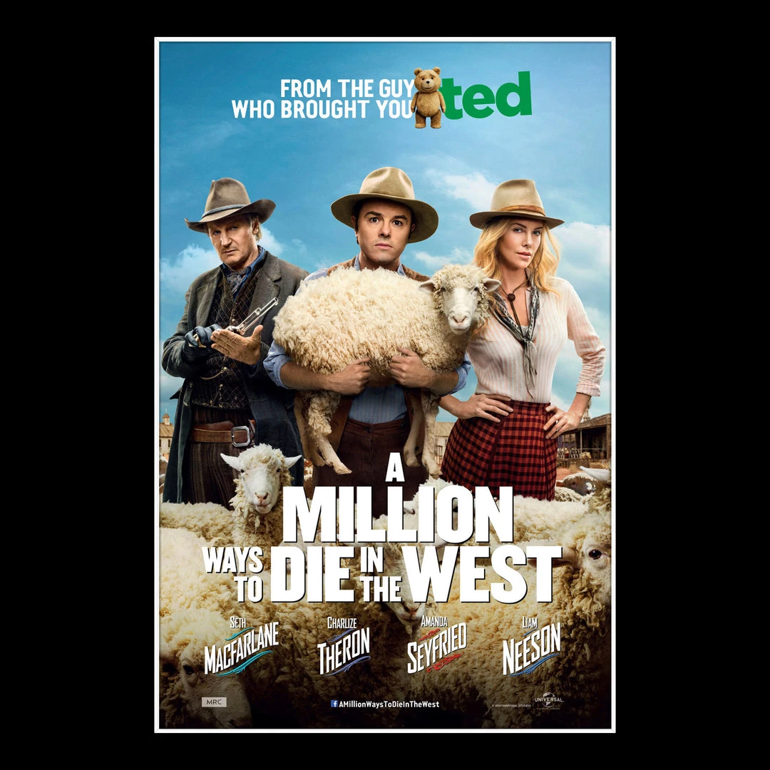 RARE-T Limited Edition Frames A Million Ways To Die In The West Script Limited Signature Edition Studio Licensed Custom Frame 9 RARE-T Limited Edition Frames A Million Ways To Die In The West Script Limited Signature Edition Studio Licensed Custom Frame