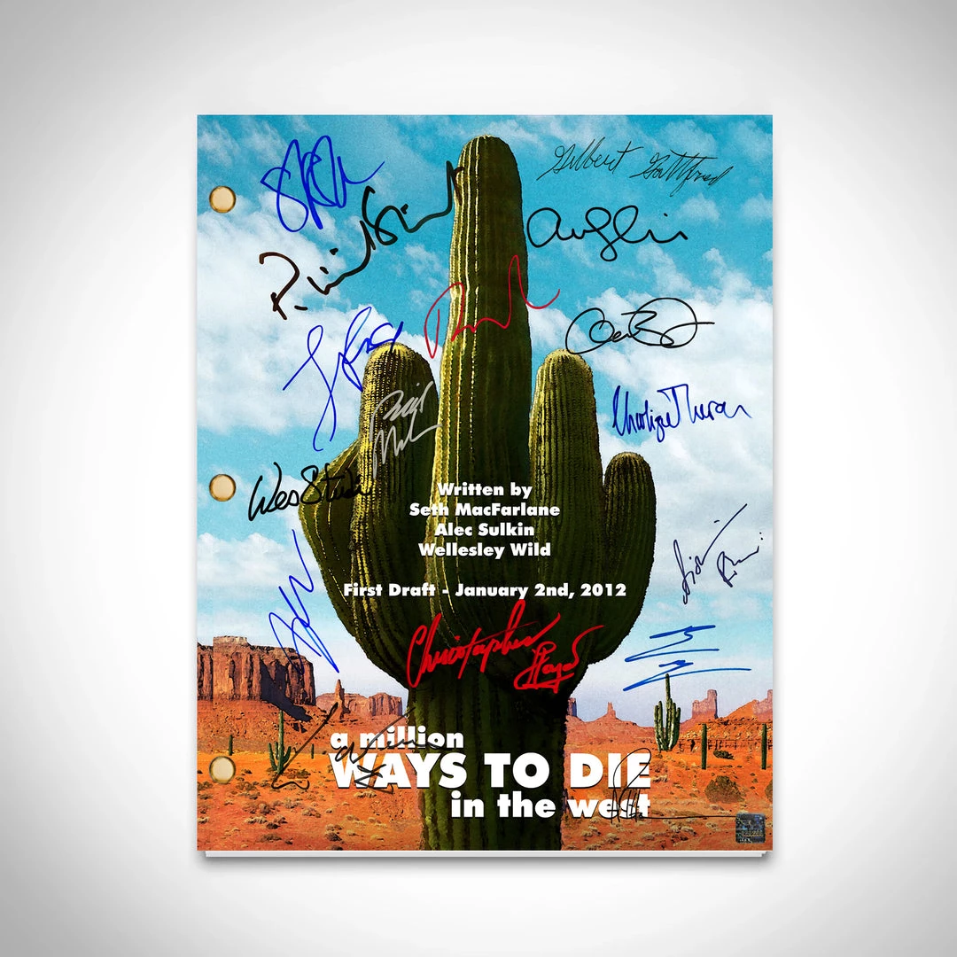 RARE-T Limited Edition Frames A Million Ways To Die In The West Script Limited Signature Edition Studio Licensed Custom Frame 4 RARE-T Limited Edition Frames A Million Ways To Die In The West Script Limited Signature Edition Studio Licensed Custom Frame