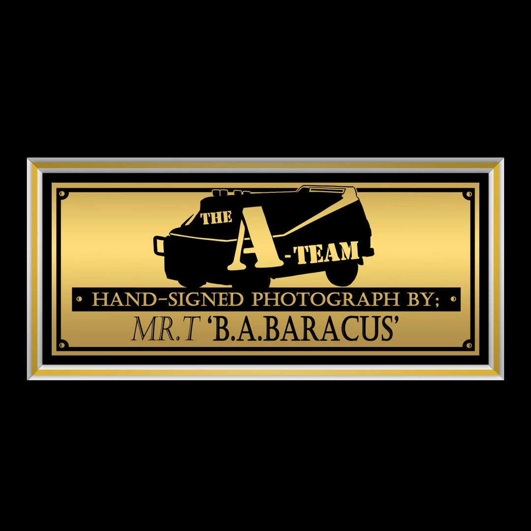 APW The A-Team- 'B.A. Baracus' Hand-Signed Photo By Mr T Custom Frame Signed Memorabilia 4 APW The A-Team- 'B.A. Baracus' Hand-Signed Photo By Mr T Custom Frame Signed Memorabilia